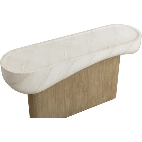 Oreste 64.5 X 34.5 inch Light Brown with Cream Outdoor Console Table